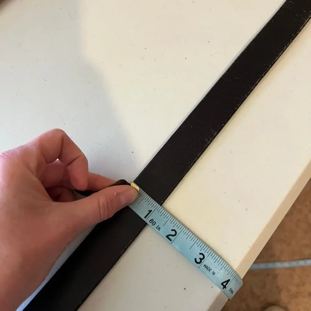 GAP Black Worn in Genuine Leather Utility Unisex Belt Size Large